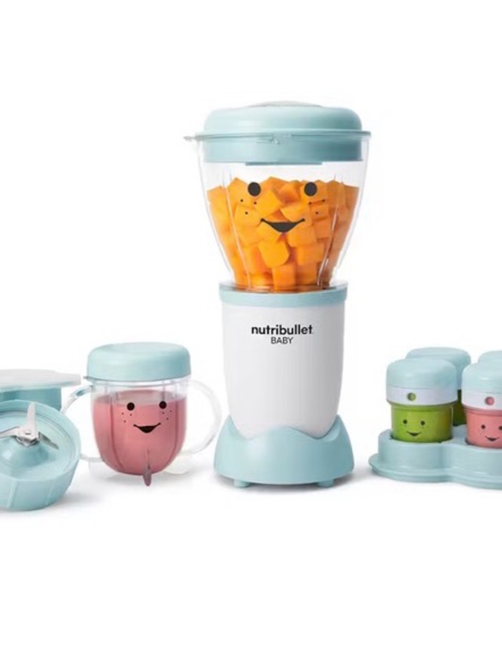 NutriBullet Baby Light Blue Baby Food Maker Set NWOT